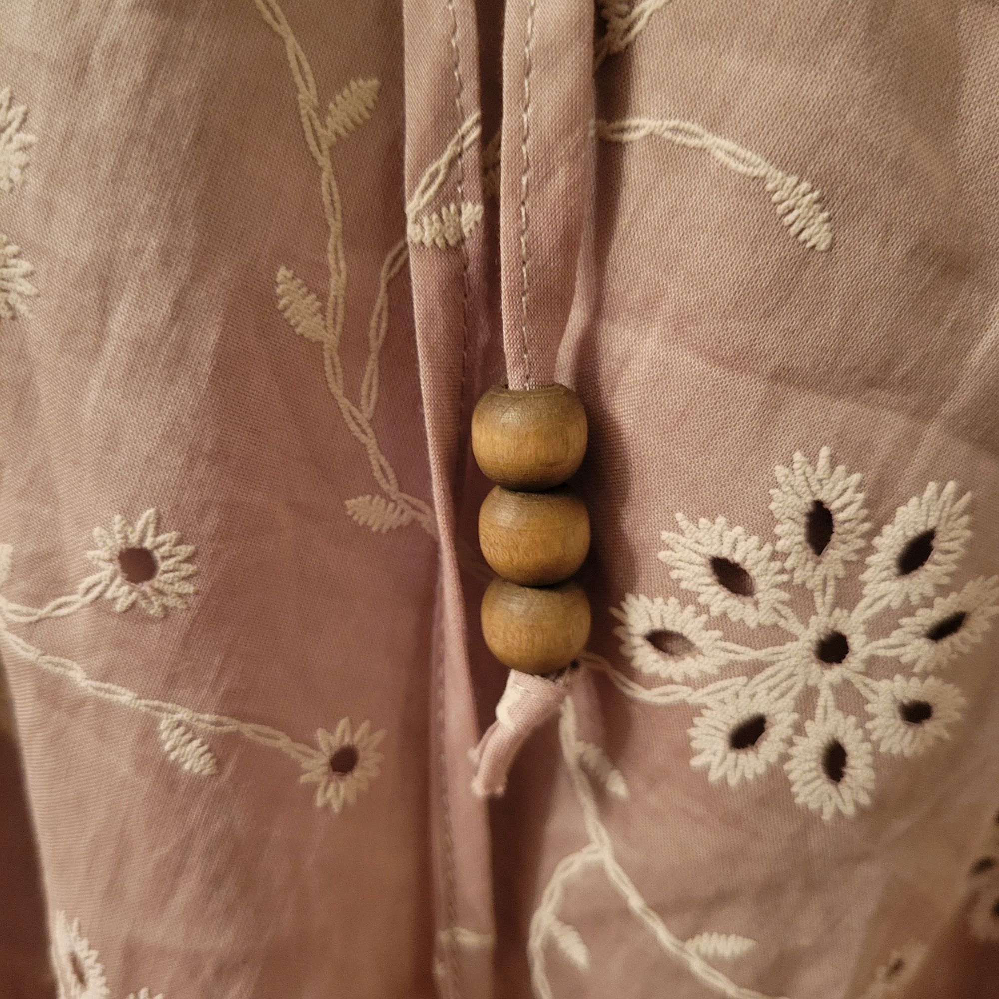 Joie Joie Halter Dress 10 Embroidered Floral Midi Summer Pockets Size L / US 10 / IT 46 - 6 Thumbnail