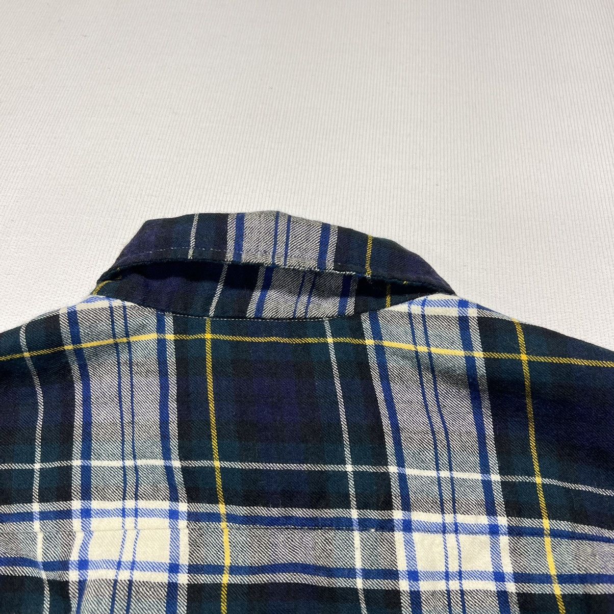 Vintage × Viyella VTG Viyella Flannel Shirt Blue Plaid Button Up Wool Scotland Size US M / EU 48-50 / 2 - 16 Thumbnail