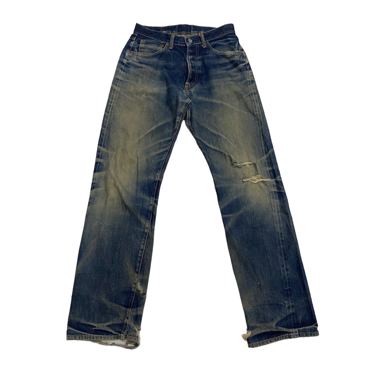 Japanese Brand Sewing Chop O'alls selvedge distressed denim Size US 30 / EU 46 - 2 Thumbnail