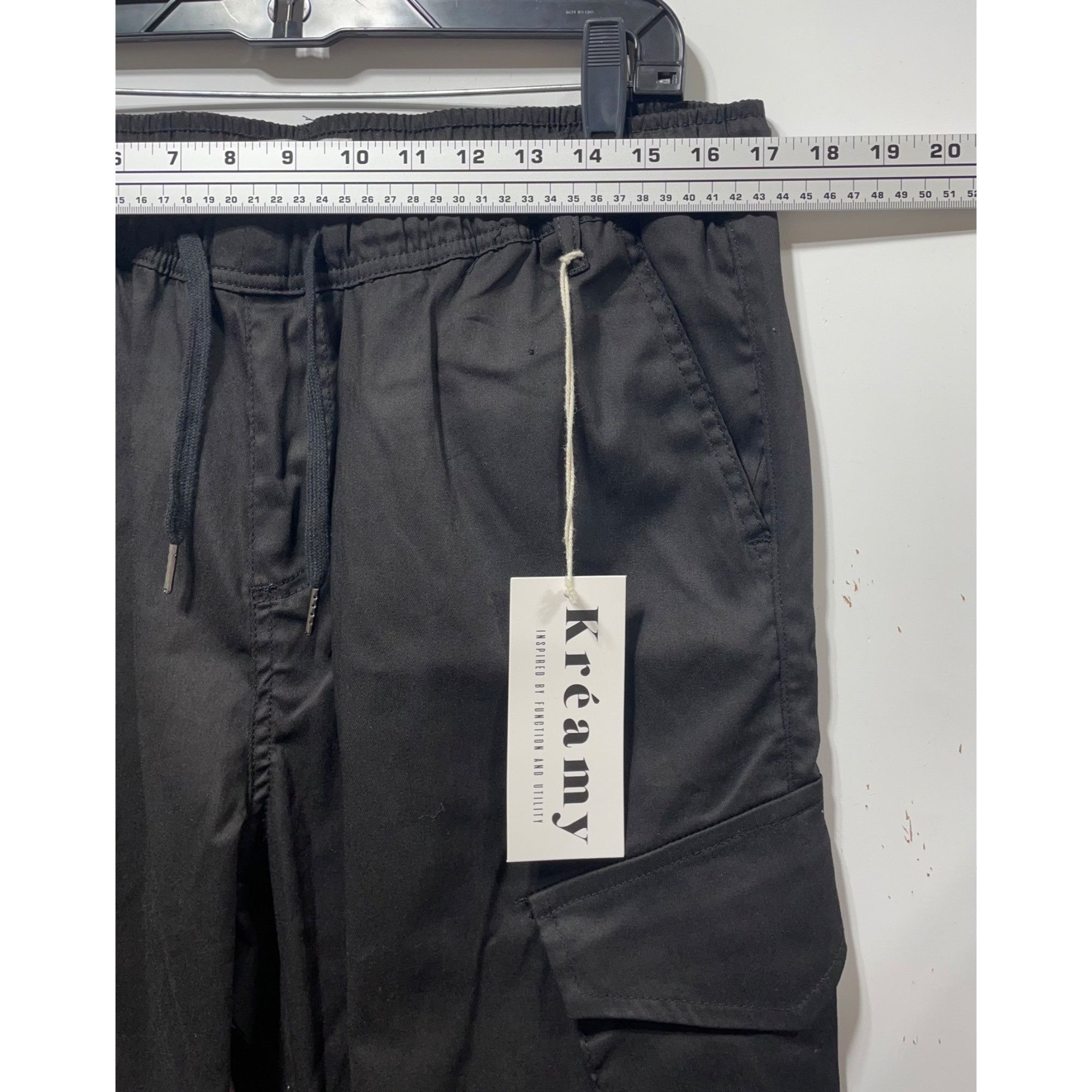 Other Kreamy - Women's Cozy Cargo Jogger Pants With Multi Pockets Size 34" / US 12 / IT 48 - 3 Thumbnail