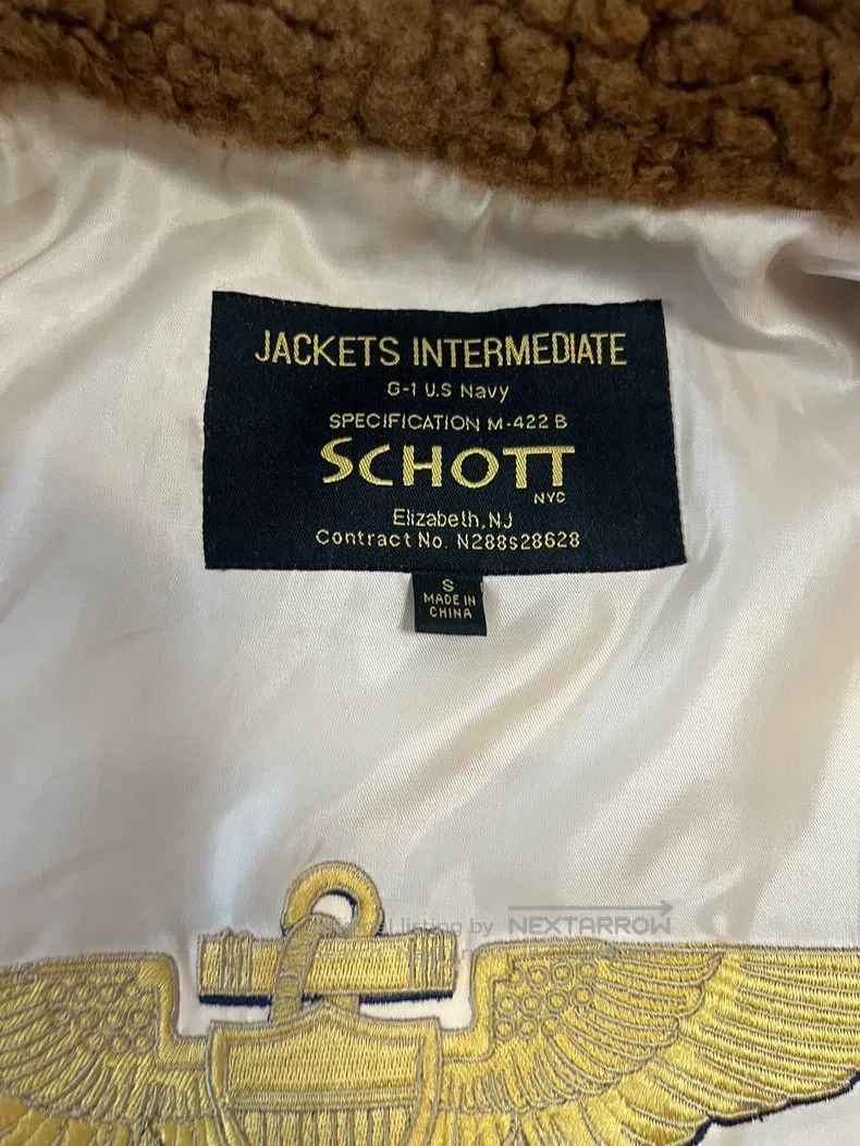 Schott Schott G1 Navy Flight Jacket Size US S / EU 44-46 / 1 - 5 Thumbnail
