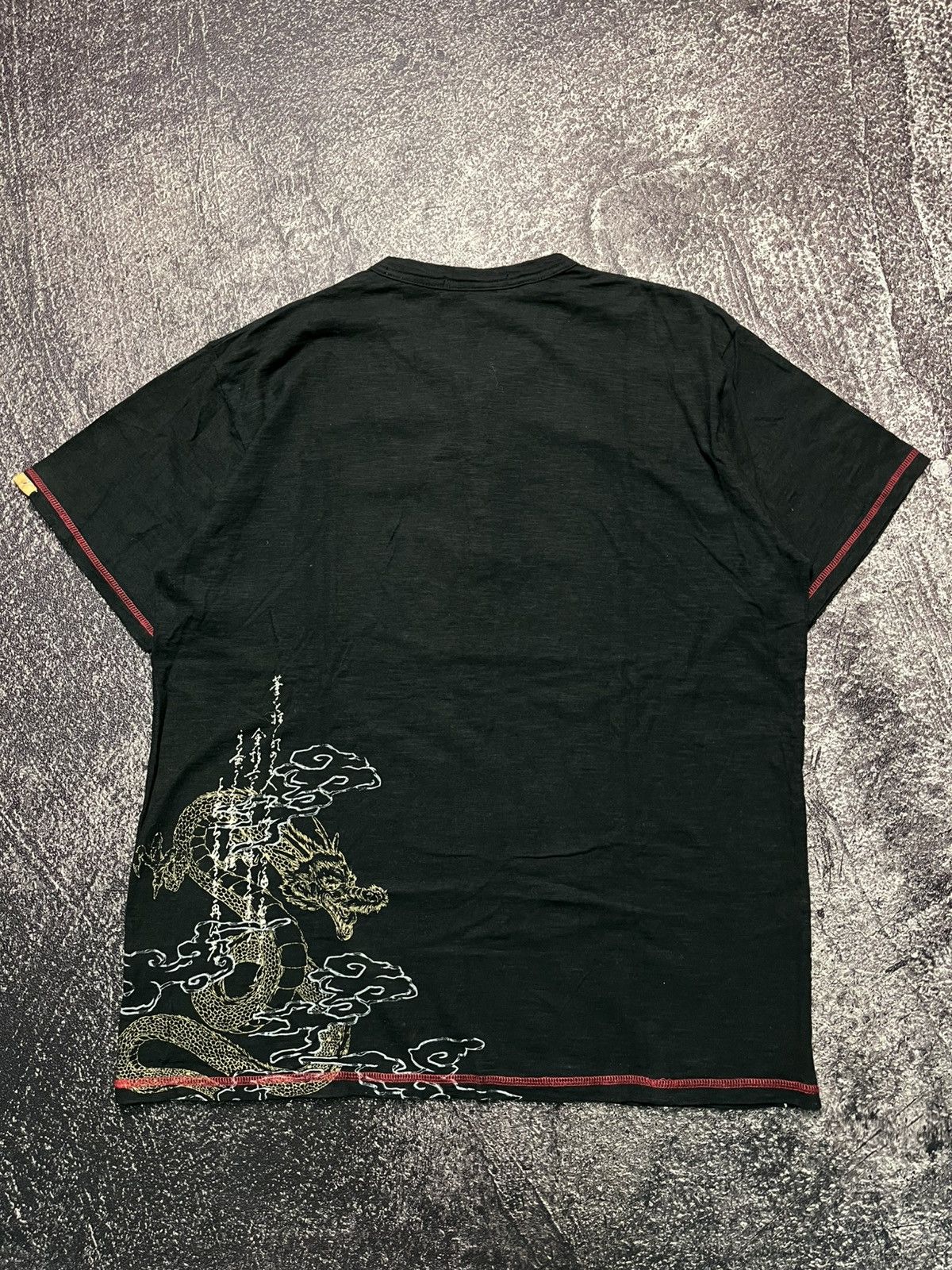 Vintage Sukajan Mountain/Dragon T-Shirts in Black, Men's (Size Xxl) — image 2 of 6