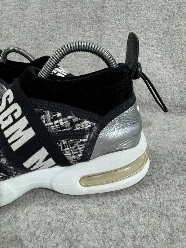 MSGM MSGM Italy Low Air Sneakers Silver Black White size 39 Size US 9 / IT 39 - 9 Thumbnail
