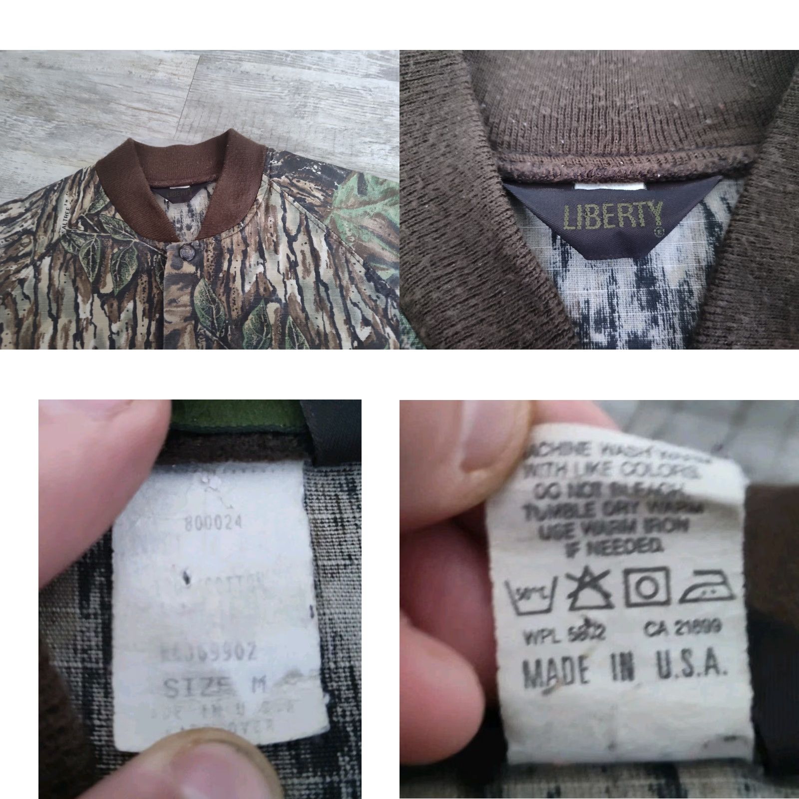 Realtree VINTAGE Liberty Men's Hunting Jacket Ripstop Camouflage US Made Size M Fall Spring Size US M / EU 48-50 / 2 - 8 Thumbnail