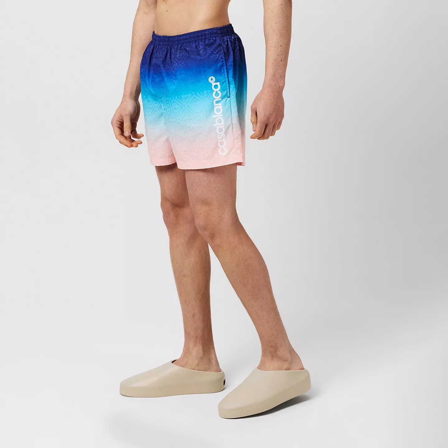 Casablanca o1g2r1mq0426 Monogram Logo Casablanca Swim Shorts Multicolor Size US 36 / EU 52 - 3 Thumbnail