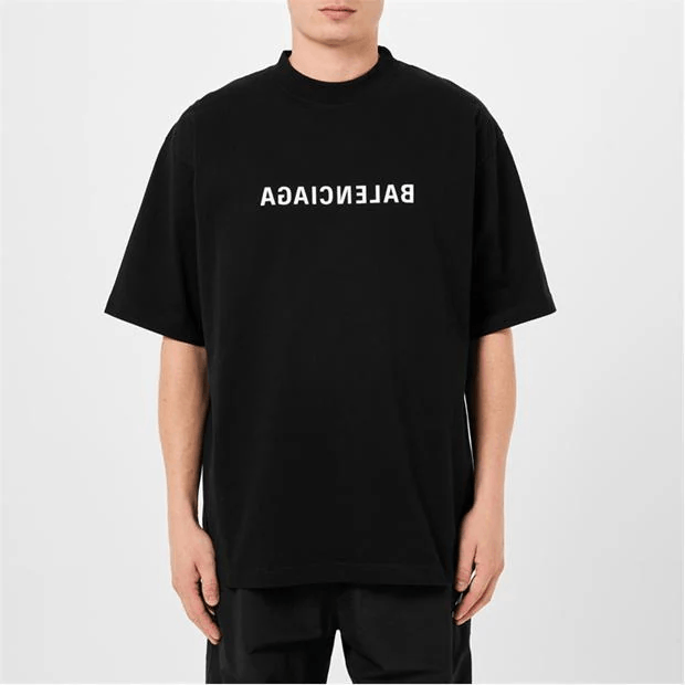 Balenciaga Reversed Logo T-Shirt Size US M / EU 48-50 / 2 - 5 Thumbnail