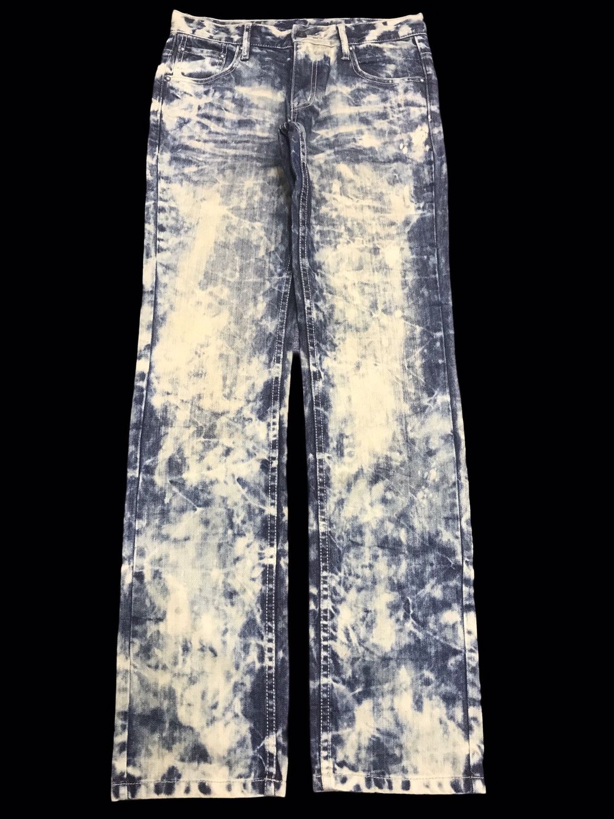 semanticdesign 💥90s Style💥semantic design Acid Wash Bleached Denim F298 Size US 31 - 1 Thumbnail