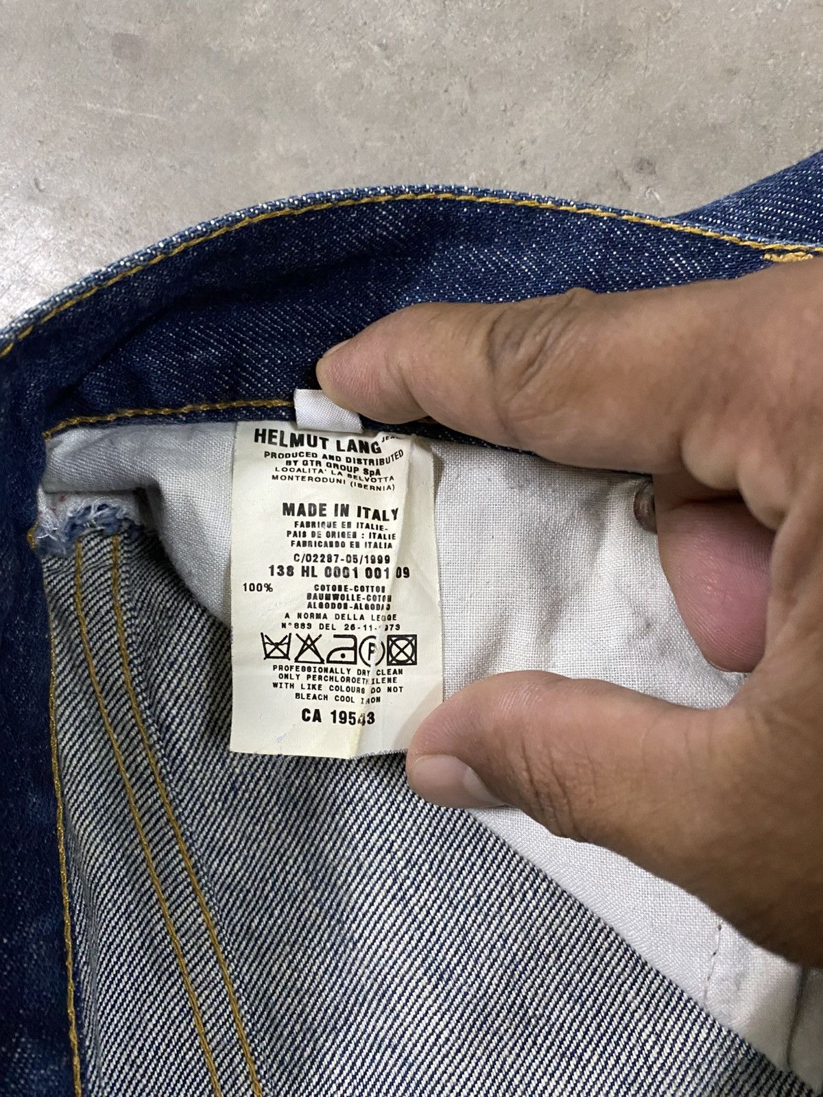Helmut Lang Helmut Lang Jeans Made in Italy 29x32 @298 Size US 29 - 8 Thumbnail