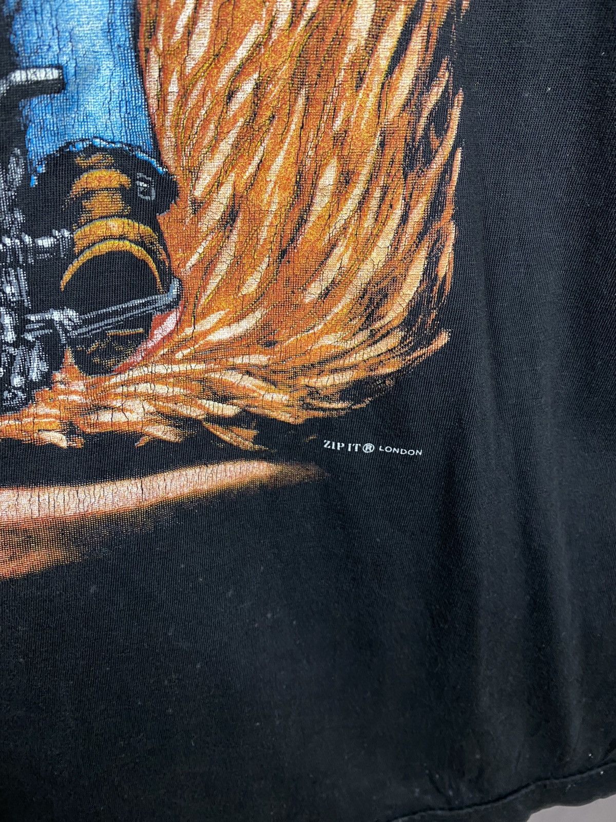 Vintage 🛣️Vintage 90s T-Shirt Moto Racing Biker Zip It VTG Tee🛣️ Size US L / EU 52-54 / 3 - 3 Thumbnail