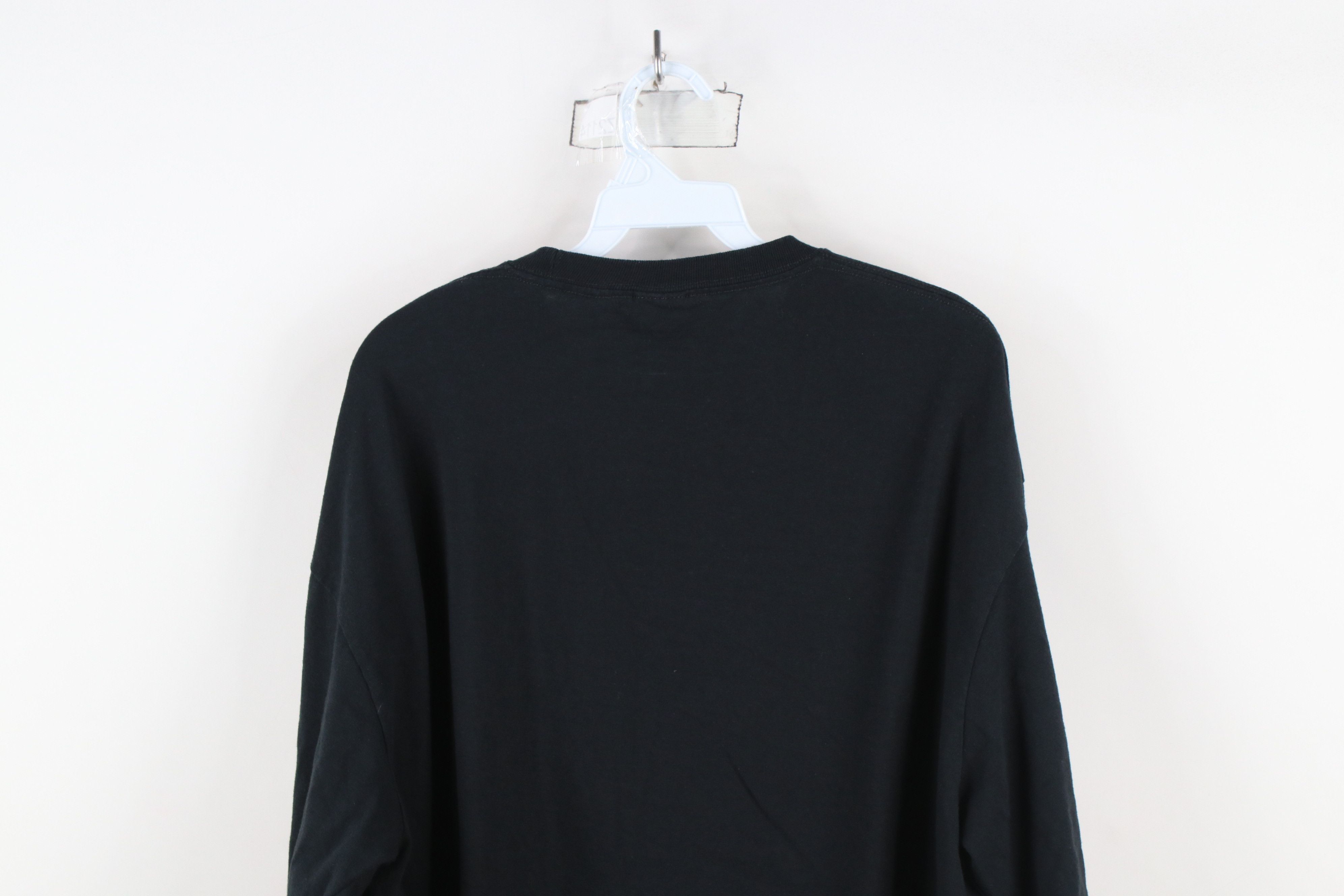 Vintage Vintage 90s Streetwear Long Sleeve T-Shirt Black Cotton Size US XL / EU 56 / 4 - 7 Thumbnail