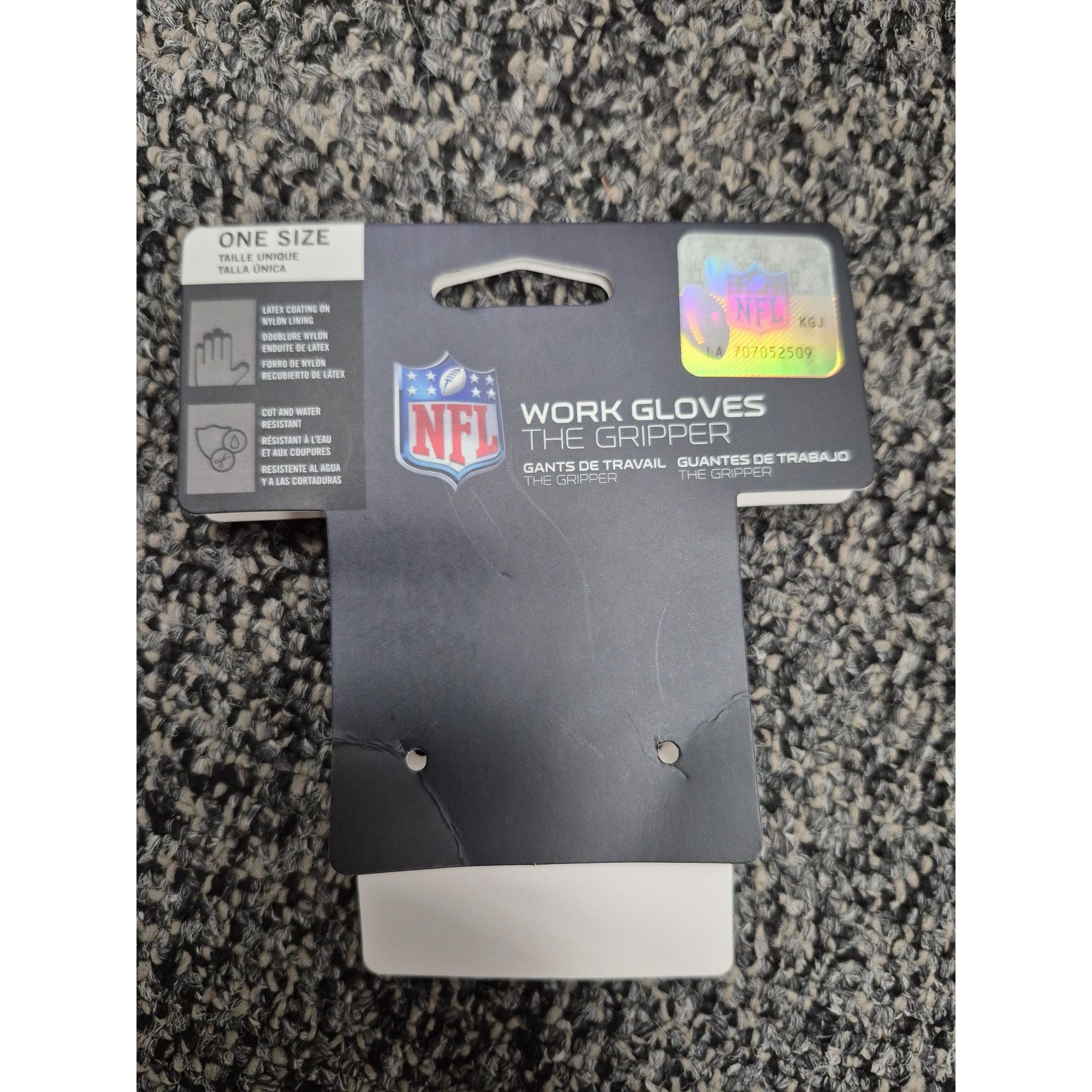NFL Minnesota Vikings NFL Work Gloves The Gripper One Size Size ONE SIZE - 4 Thumbnail