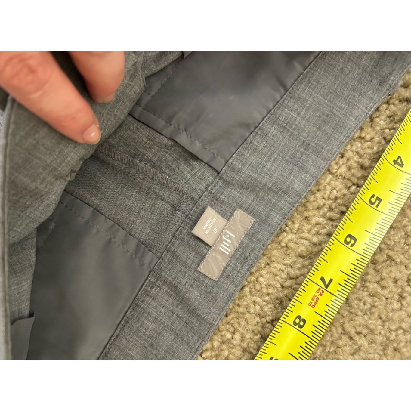 Other J. Jill Stitched Gray Chino Golf Shorts, Size 8 Size 30" / US 8 / IT 44 - 5 Thumbnail