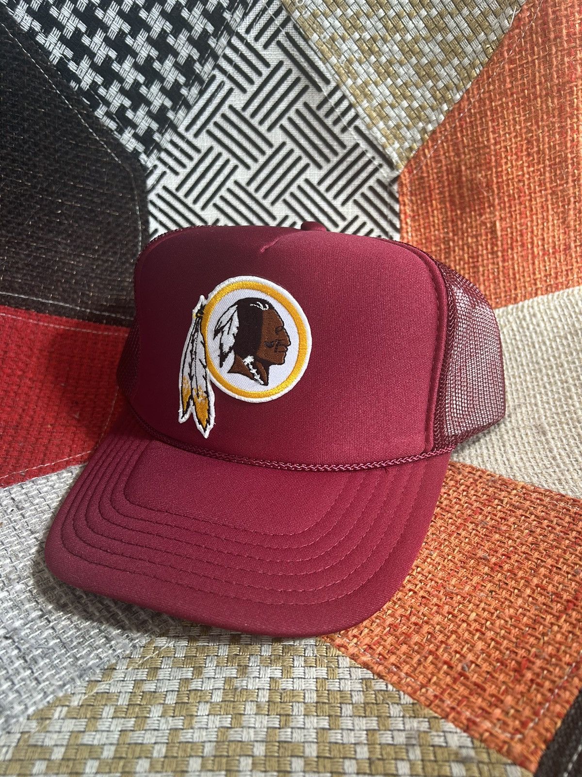 Vintage New Vintage 90’s Washington Redskins High Crown Trucker Hat ...