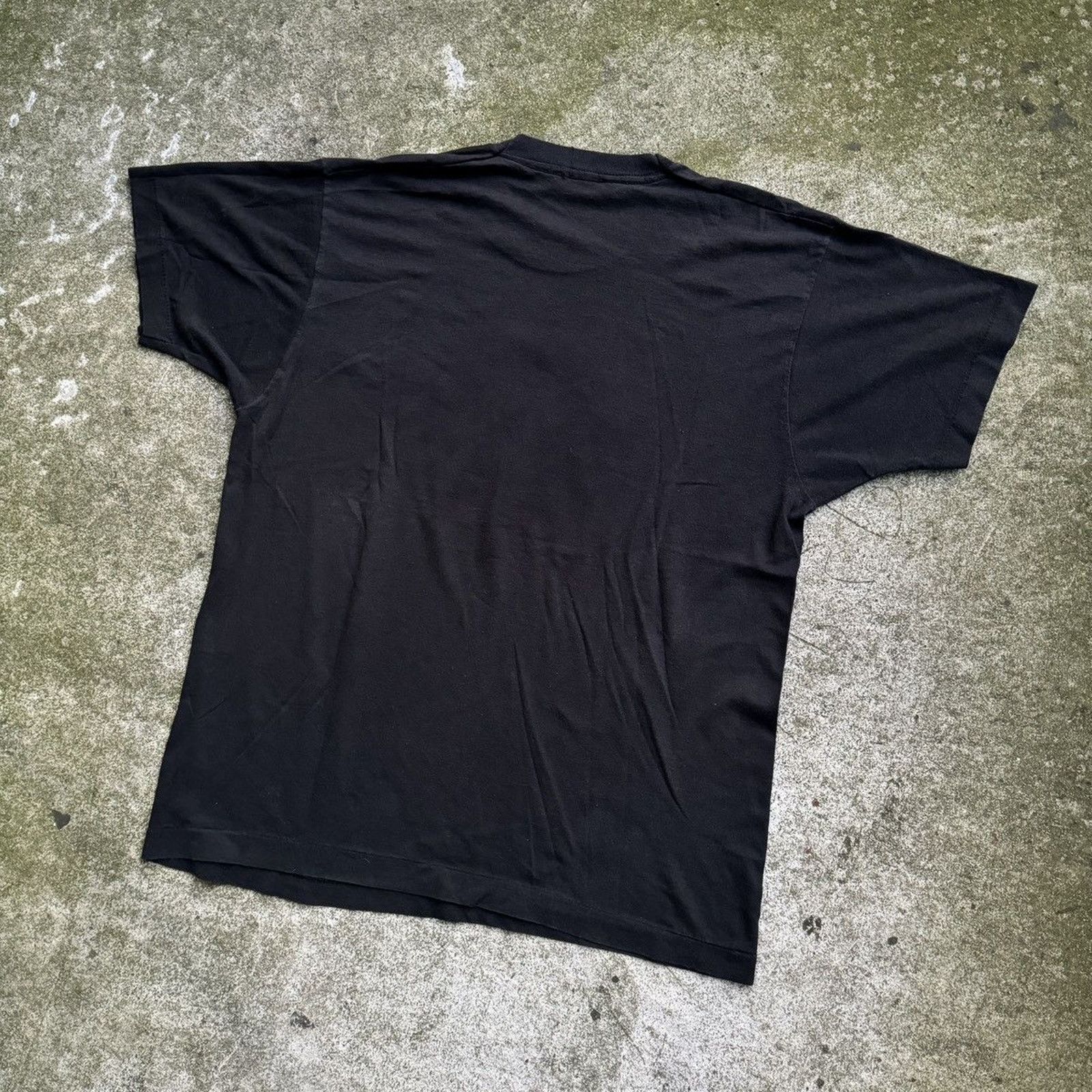 Vintage 80s Seek Strike Destroy Black Cat M18 Shirt Faded ERD Grunge Size US L / EU 52-54 / 3 - 7 Thumbnail