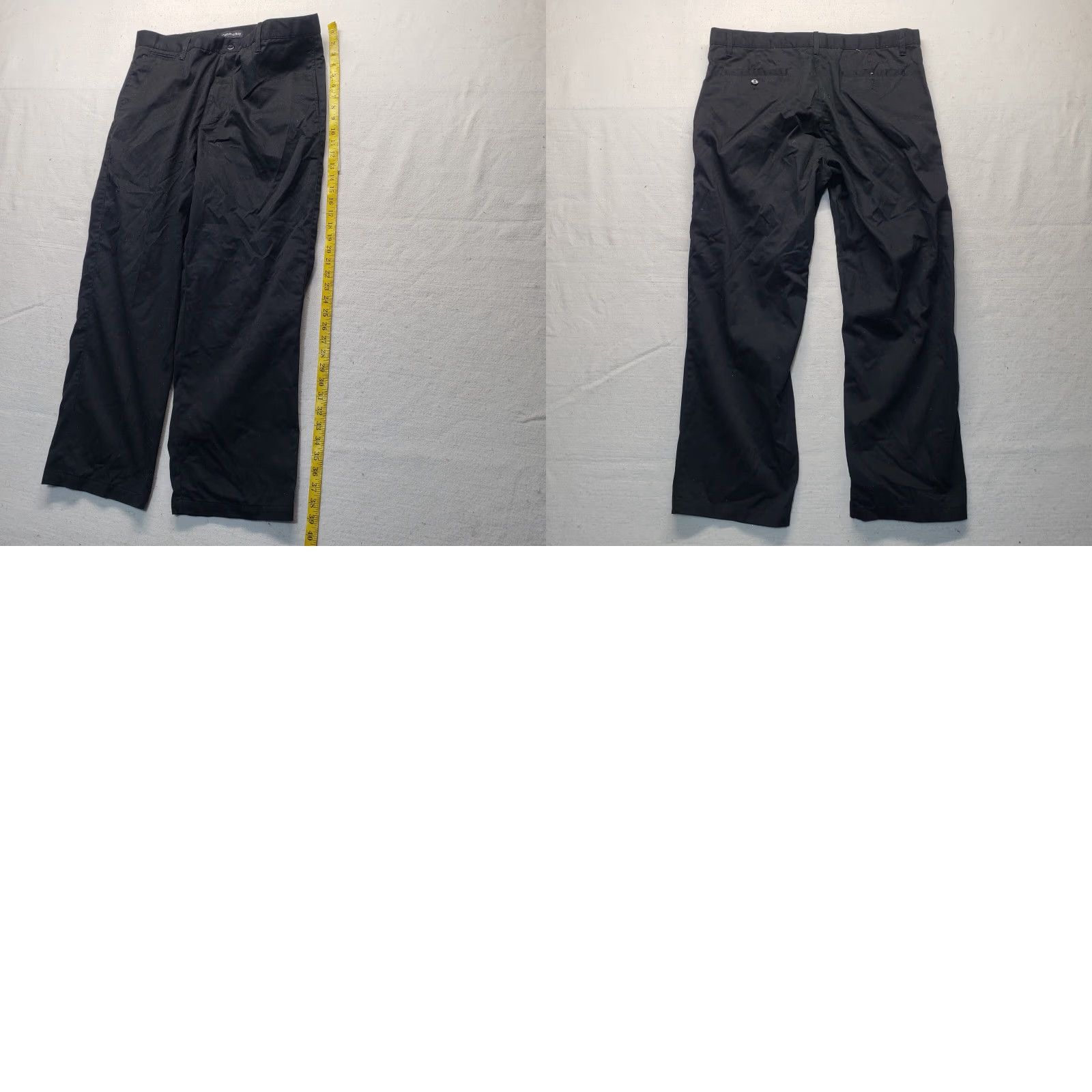 Vintage Carolina Bay Pants Black Flat Front Adult Men's Size 38 Inseam 30 in Cotton Polyester Dress Pants Men's Size US 38 / EU 54 - 8 Thumbnail