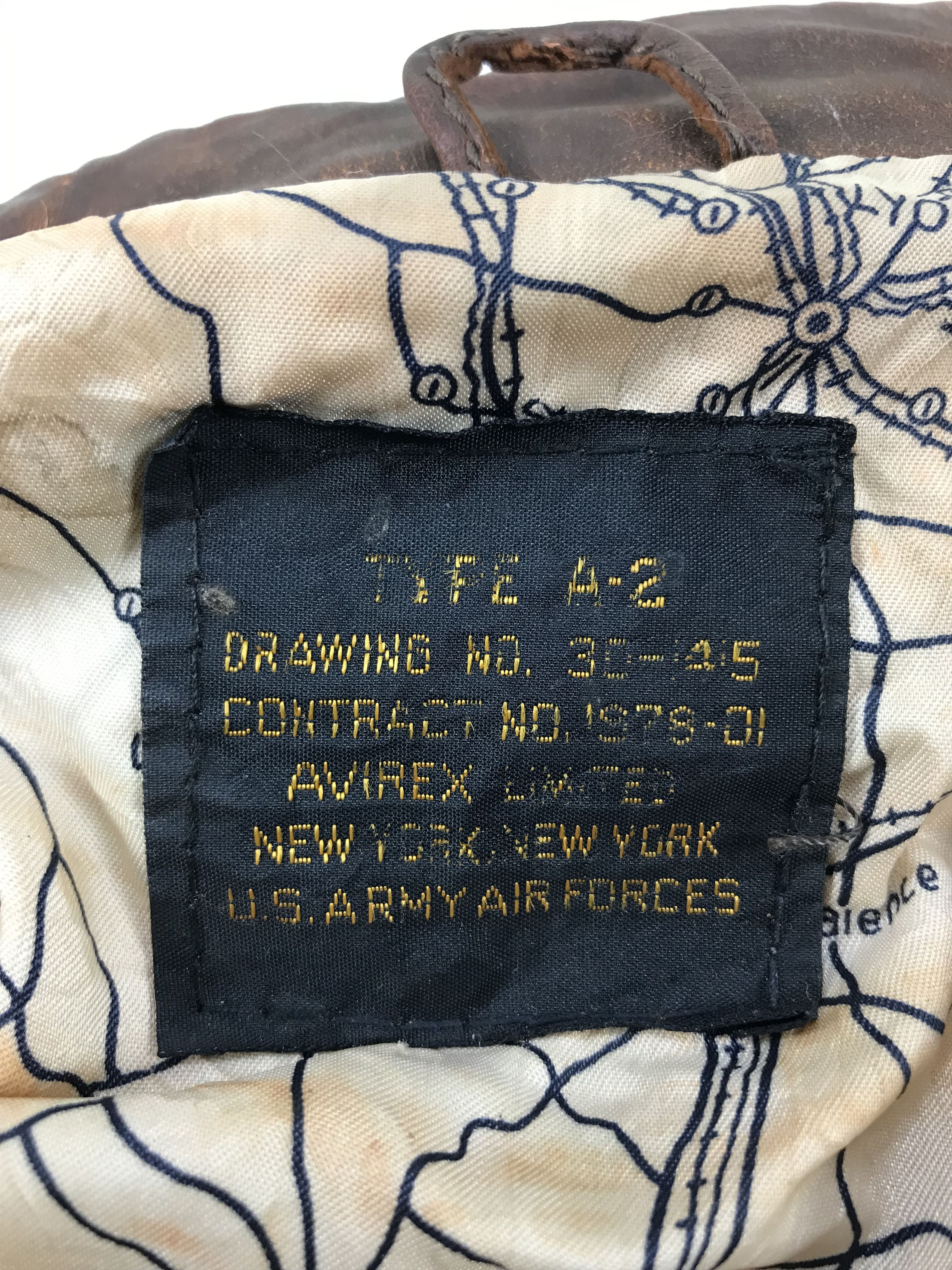 Avirex Vintage Avirex US Army Air Force Old Leather Flight Jacket Size US L / EU 52-54 / 3 - 19 Thumbnail