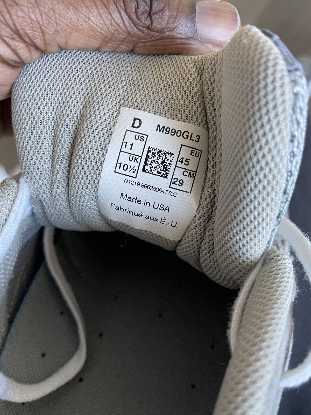 New Balance New Balance 990 v3 Handmade in US Heritage Collection Grey Size US 11 / EU 44 - 6 Thumbnail