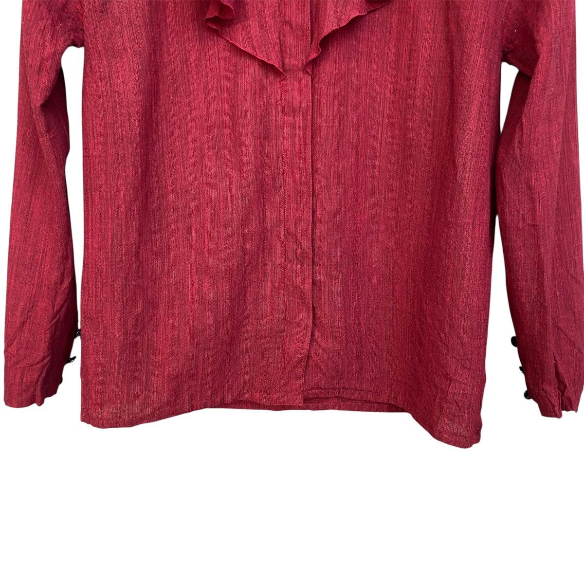 Christian Dior Monsieur Christian Dior Vintage Ruffle Blouse Archive Elegant Cut Size M / US 6-8 / IT 42-44 - 6 Thumbnail