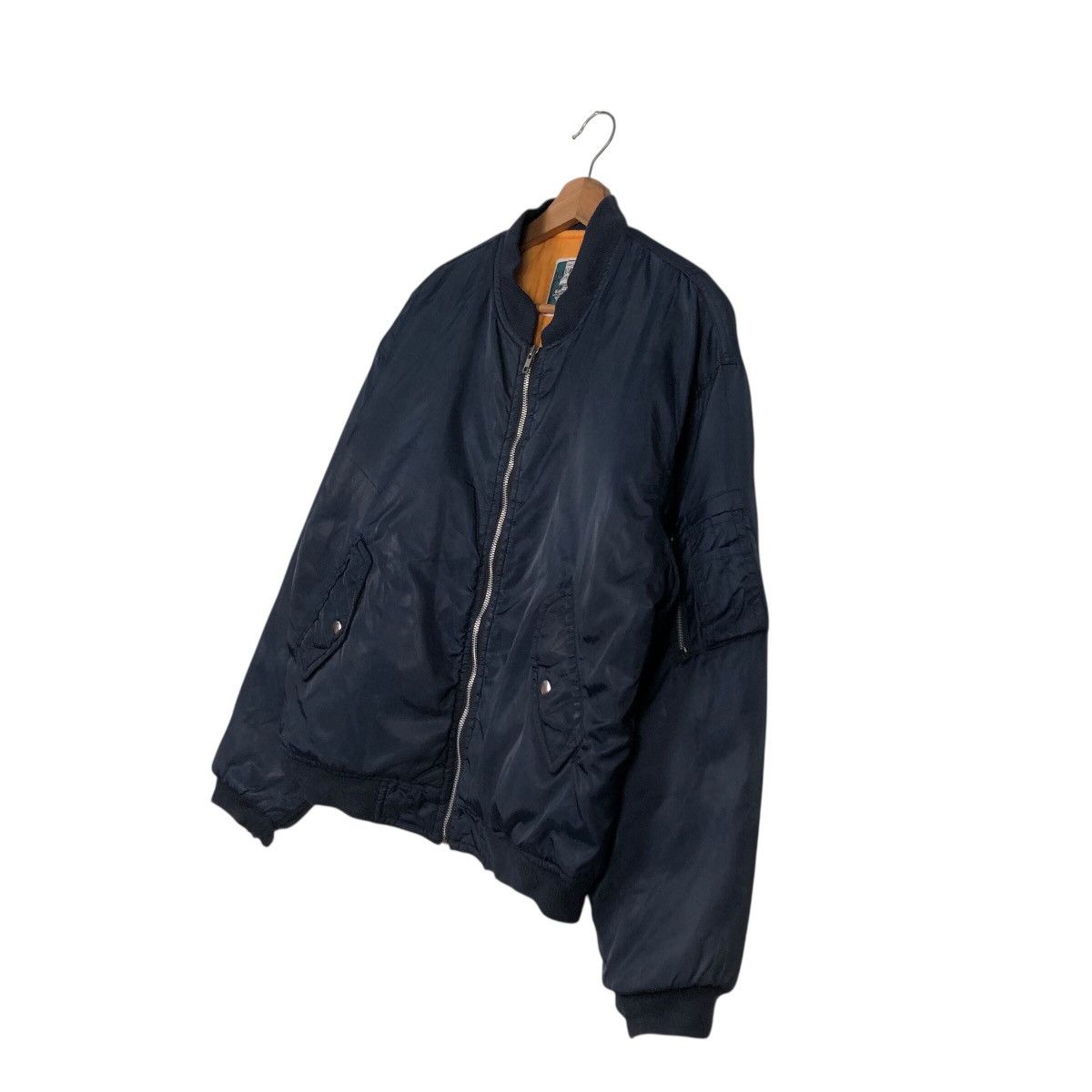 Japanese Brand × Vintage 📌Vintage Bomber Jacket Riot Riot Blueky Refined Issey Miyake Size US M / EU 48-50 / 2 - 3 Thumbnail