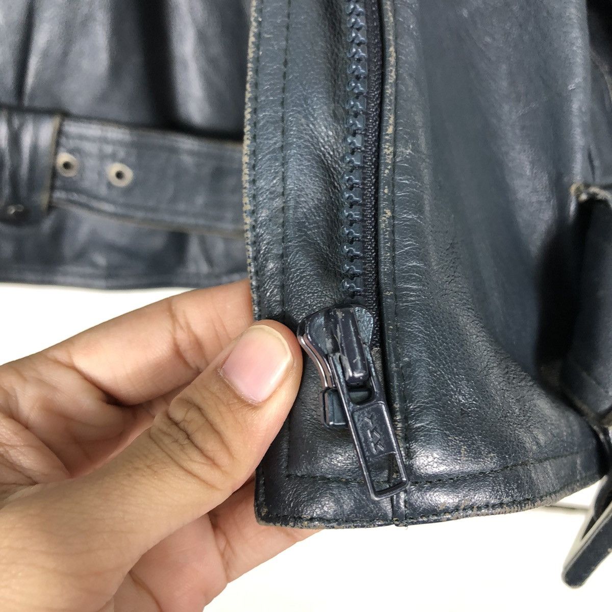 Japanese Brand 🔥Vintage Biker Leather Jacket Double Collar Issey Miyake Size US M / EU 48-50 / 2 - 16 Thumbnail