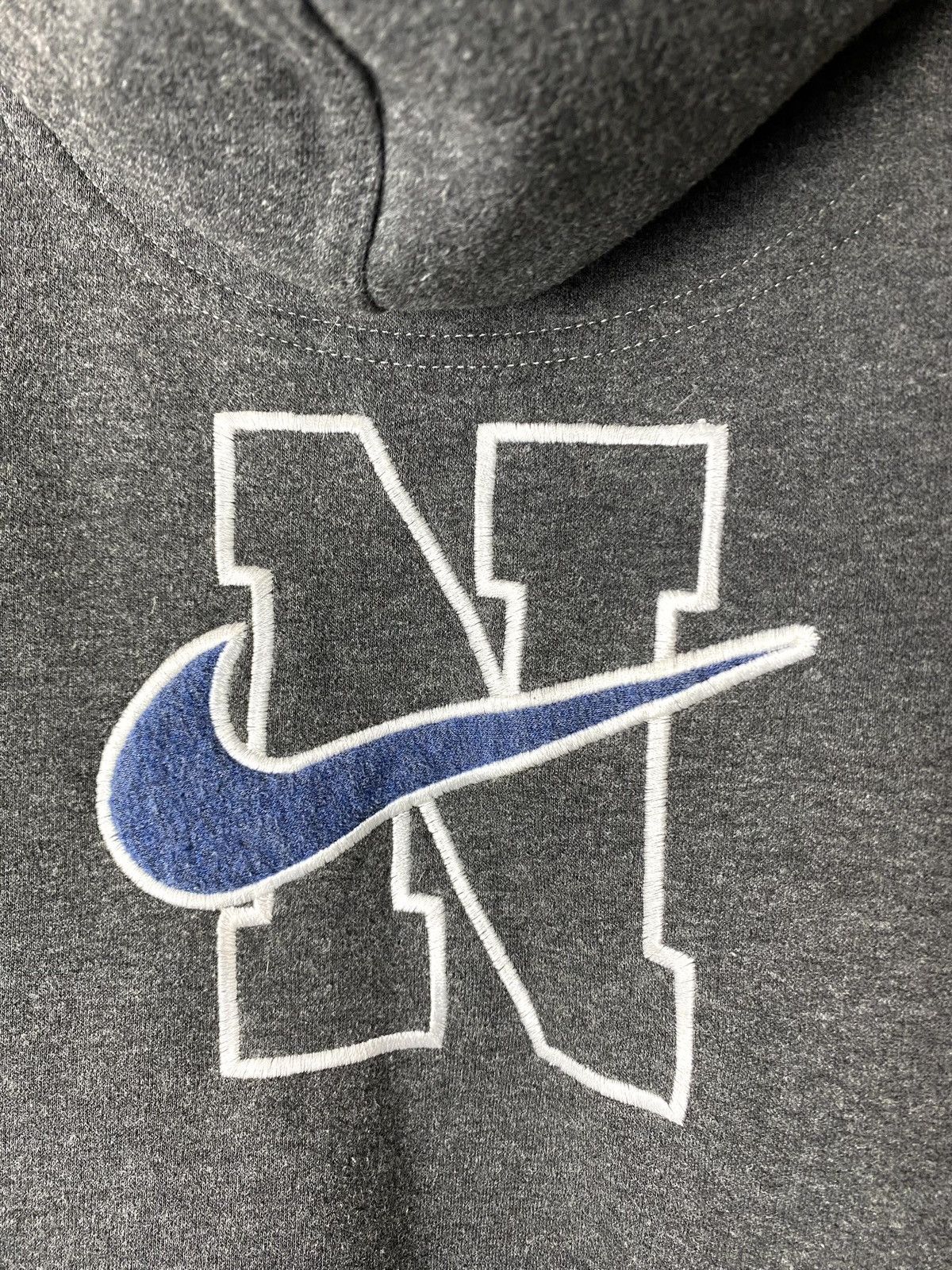 Nike 1990’s Nike Vintage Hoodie Embroidered N Logo Size US XL / EU 56 / 4 - 10 Thumbnail