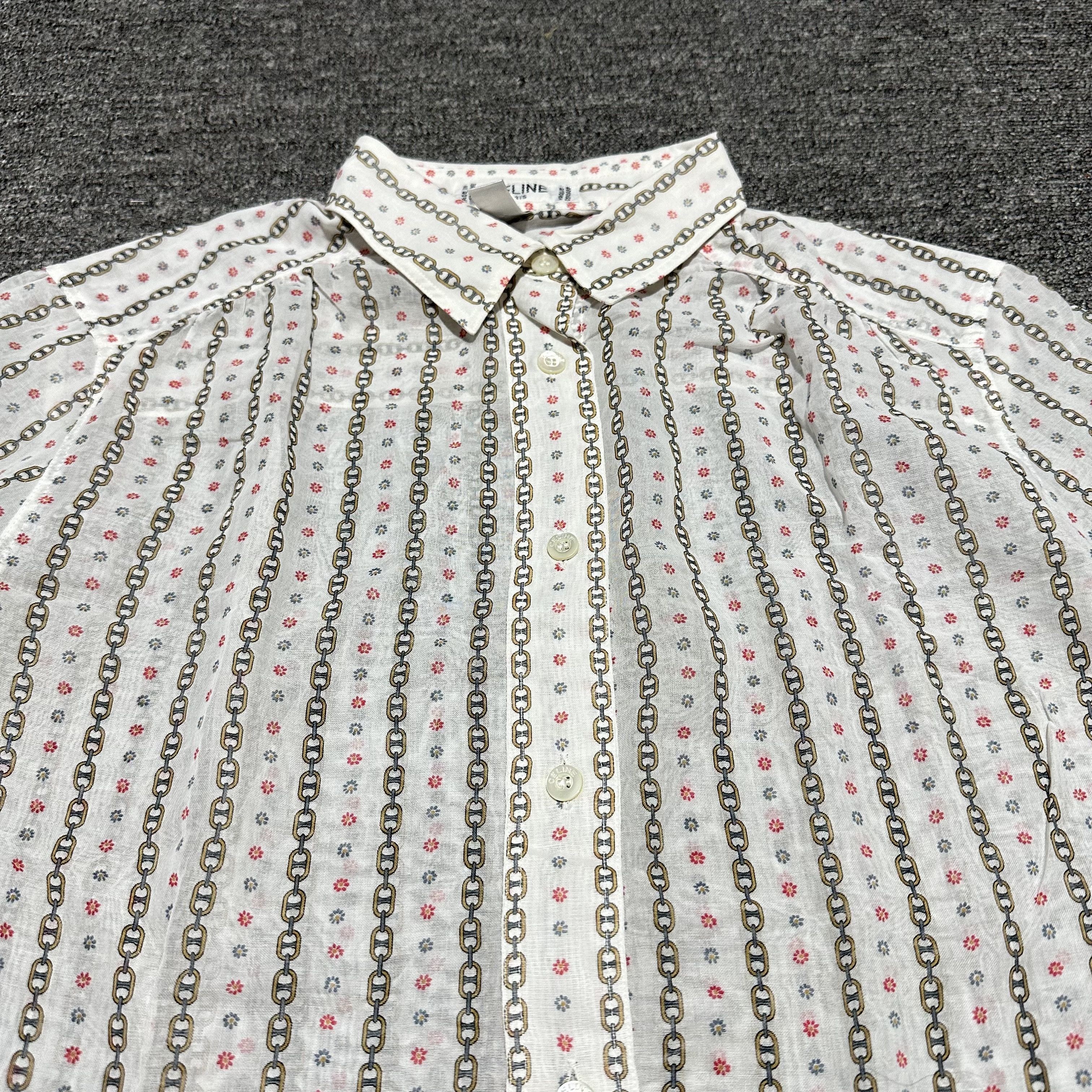 Celine × Vintage Vintage Celine Button Ups Shirts Size S / US 4 / IT 40 - 2 Thumbnail