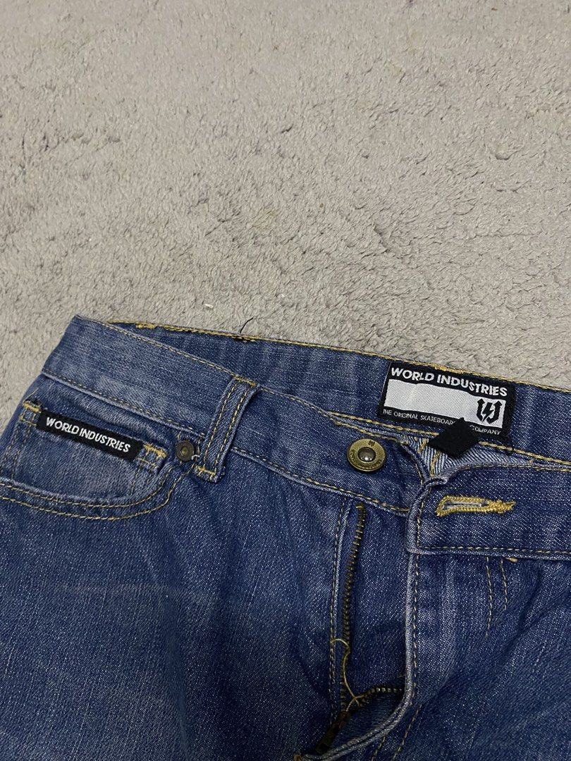 Vintage Vintage Skateboarding Brand World Industries Denim Jean Size US 30 / EU 46 - 4 Thumbnail