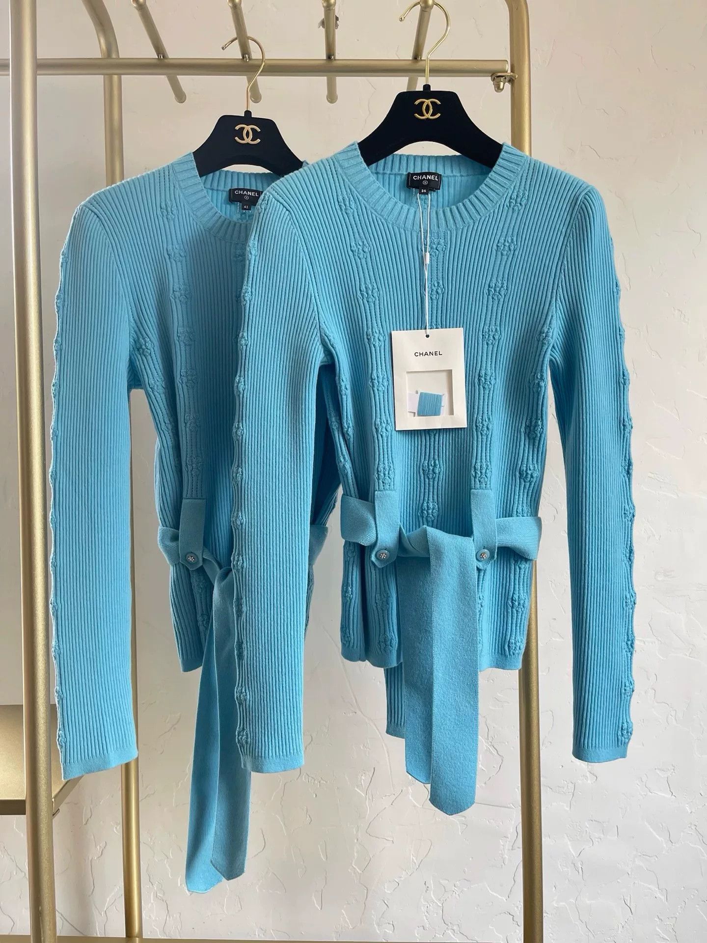 Chanel Chanel 2025 Blue Belted Top Size US M / EU 48-50 / 2 - 1 Thumbnail