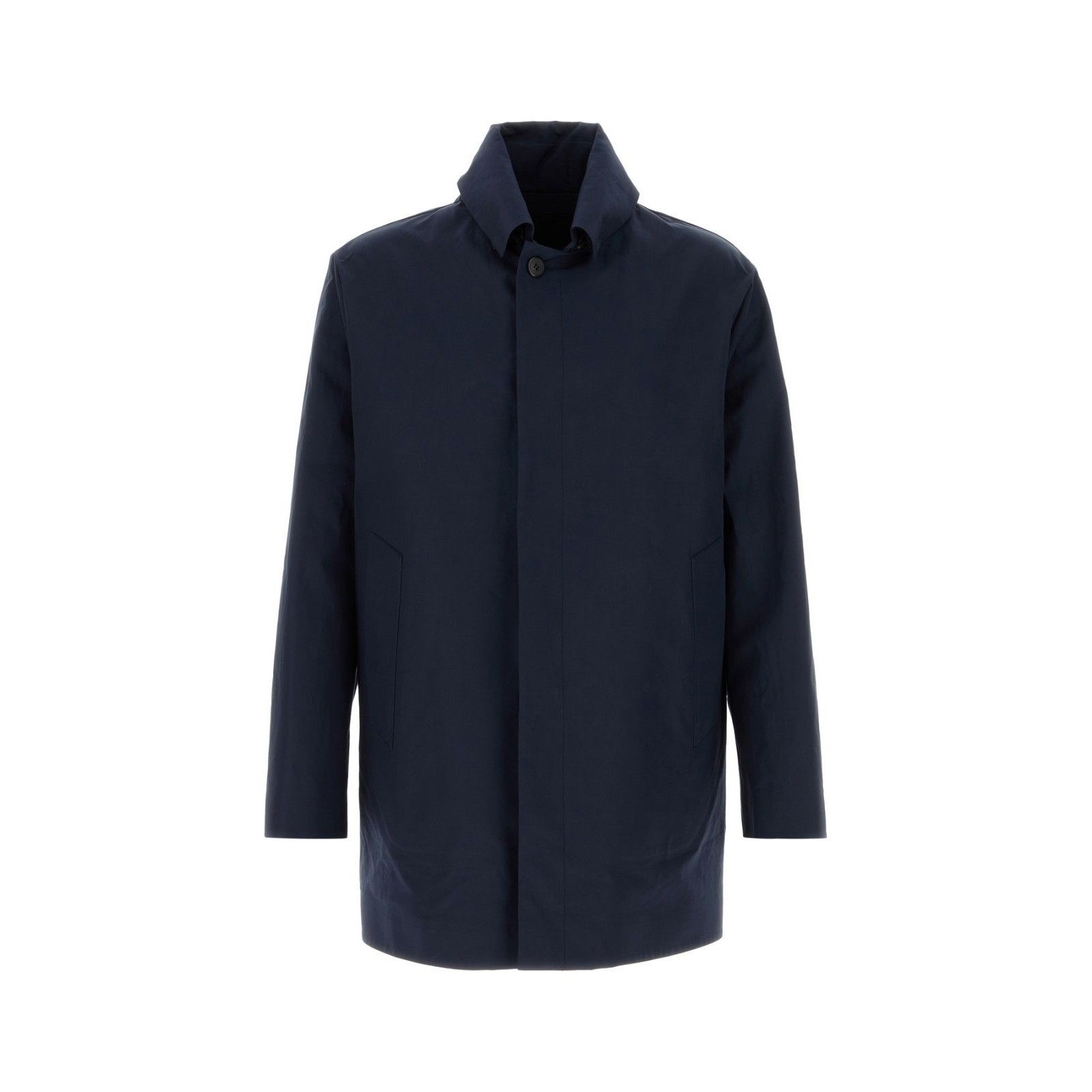 Prada PRADA Navy Blue Poplin Overcoat New & Authentic (Men's size: Size US M / EU 48-50 / 2 - 1 Thumbnail