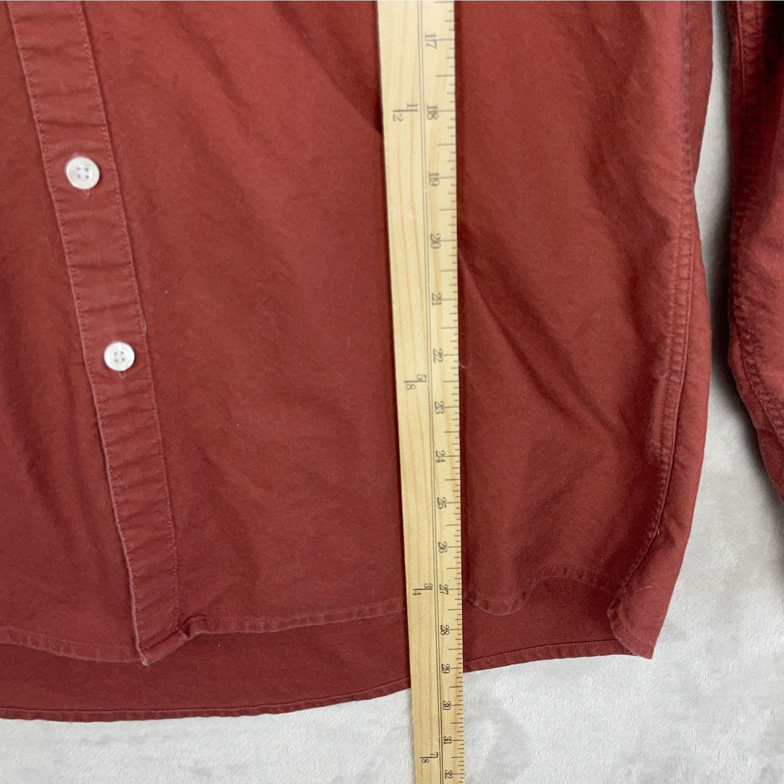 Farah Farah Brewer Slim Fit Oxford Cotton Shirt Terracota XL Size US XL / EU 56 / 4 - 7 Thumbnail