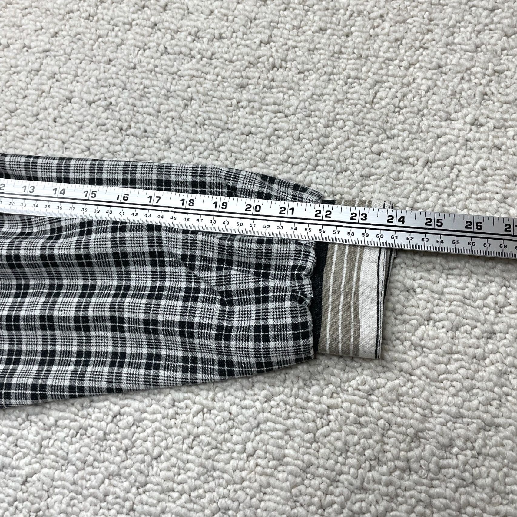 Vintage VINTAGE Stephanie Thomas Blouse Shirt Plaid Tunic Womens 20 Gray Collared Patch Size 3XL / US 20-22 - 6 Thumbnail