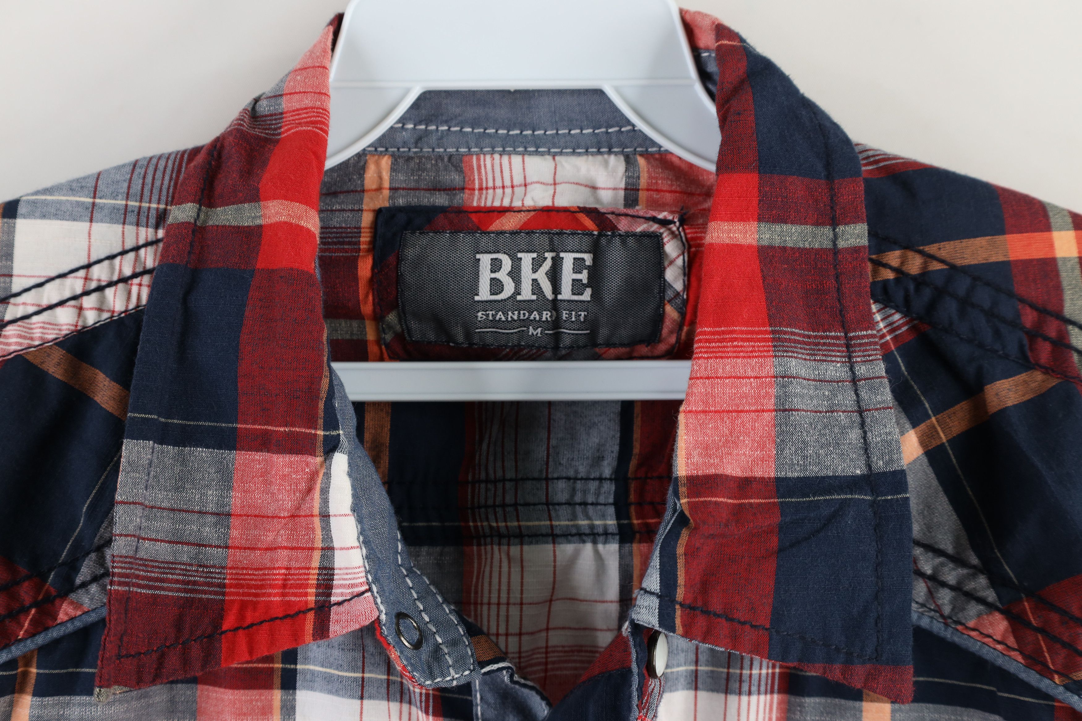 Vintage Buckle BKE Fit Thick Stitch MMA Fighting Button Shirt Plaid Size US M / EU 48-50 / 2 - 5 Thumbnail
