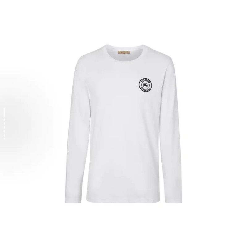 Burberry Burberry Men's White Long Sleeve Logo Sweatshirt Size US XL / EU 56 / 4 - 1 Thumbnail