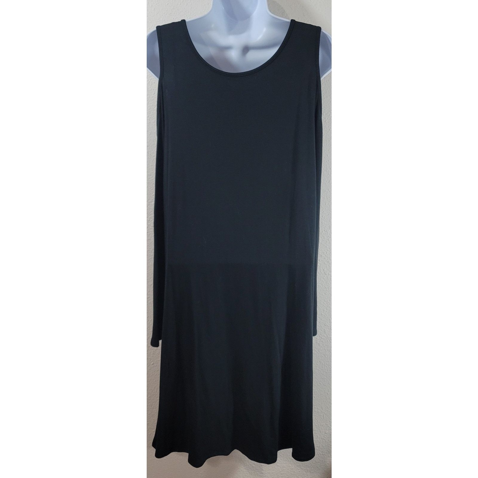 Other Gibson Latimer Black Cold Shoulder A Line Dress Small Flowy Size S / US 4 / IT 40 - 2 Thumbnail
