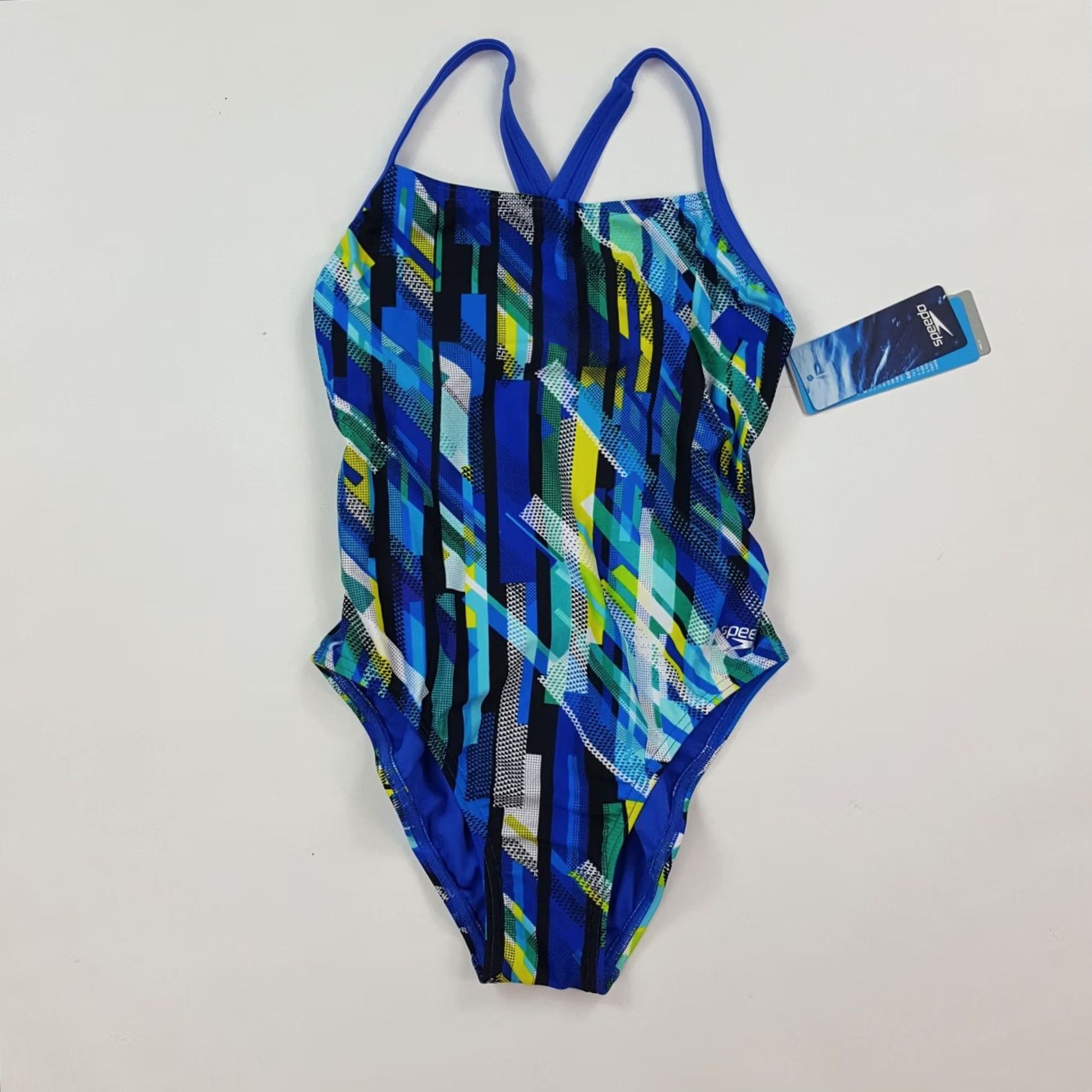 Speedo Speedo Striped Women's Halter One Piece Bikini Swimwear Size 26 Blue Navy Beach Sports Vintage Size 4XL / US 24-26 - 5 Thumbnail