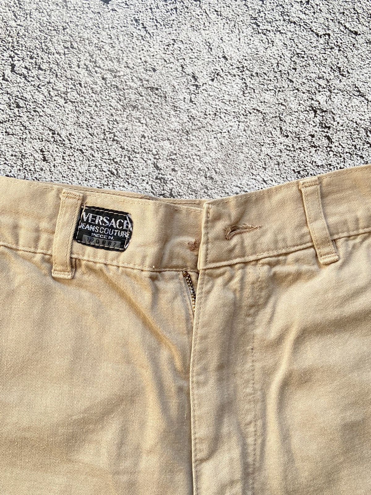 Versace Jeans Couture × Vintage Vintage Versace Distressed Cargo Pants Size US 31 - 16 Thumbnail