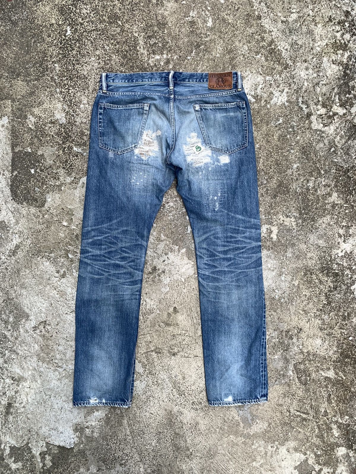 Hysteric Glamour Hysteric Glamour Disstressed Jeans Size US 35 - 3 Thumbnail