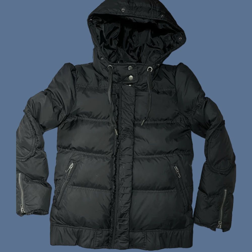 Juicy Couture Juicy Couture Puffer Jacket Coat Mid-Length Hooded Black Down Quilted Pockets Casual Women XS S Regular EUC Size S / US 4 / IT 40 - 1 Thumbnail
