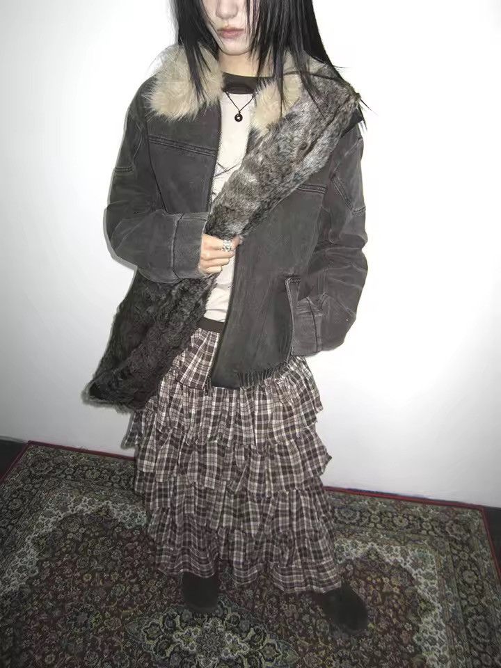 Vintage Faux Fur Y2k Streetwear Retro Crossbody Shoulder Bag Size ONE SIZE - 6 Thumbnail