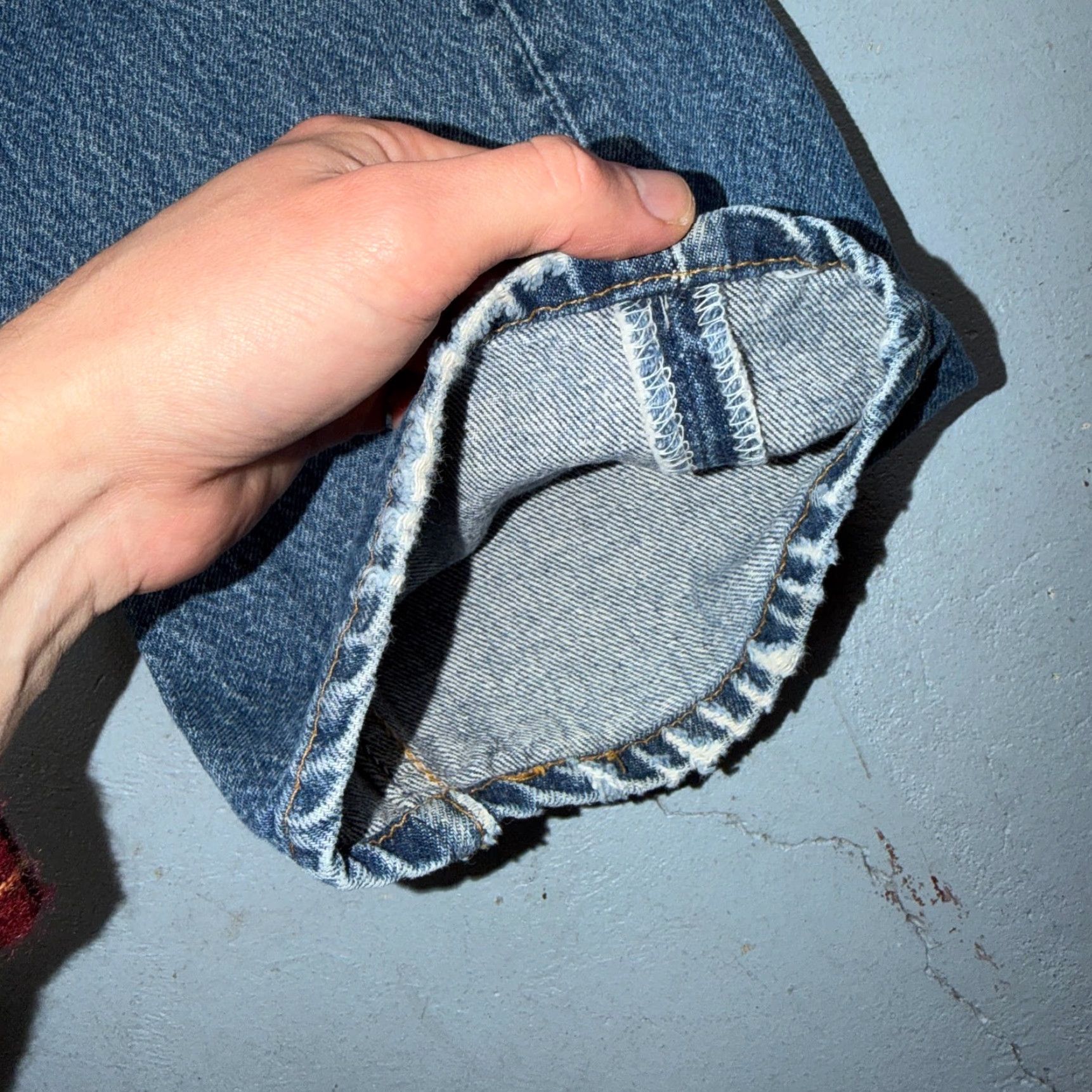 Levi's Levi's 501 Vintage Jeans Straight Regular 34x33 Light Blue USA 90s Men 5-Pocket Denim Cotton Button Closure Size US 34 / EU 50 - 4 Thumbnail