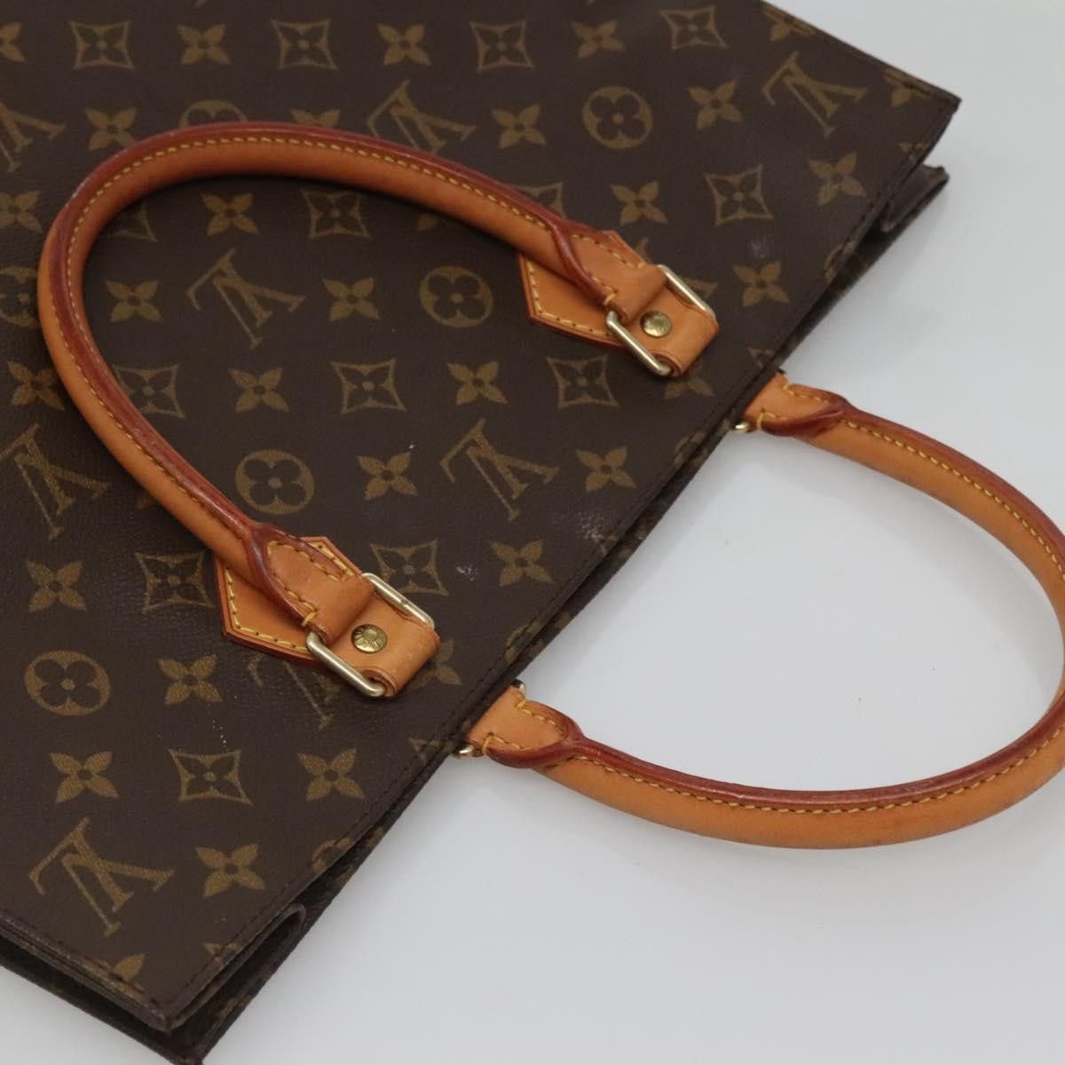 Louis Vuitton LOUIS VUITTON Monogram Sac Plat Hand Bag M51140 Size ONE SIZE - 6 Thumbnail