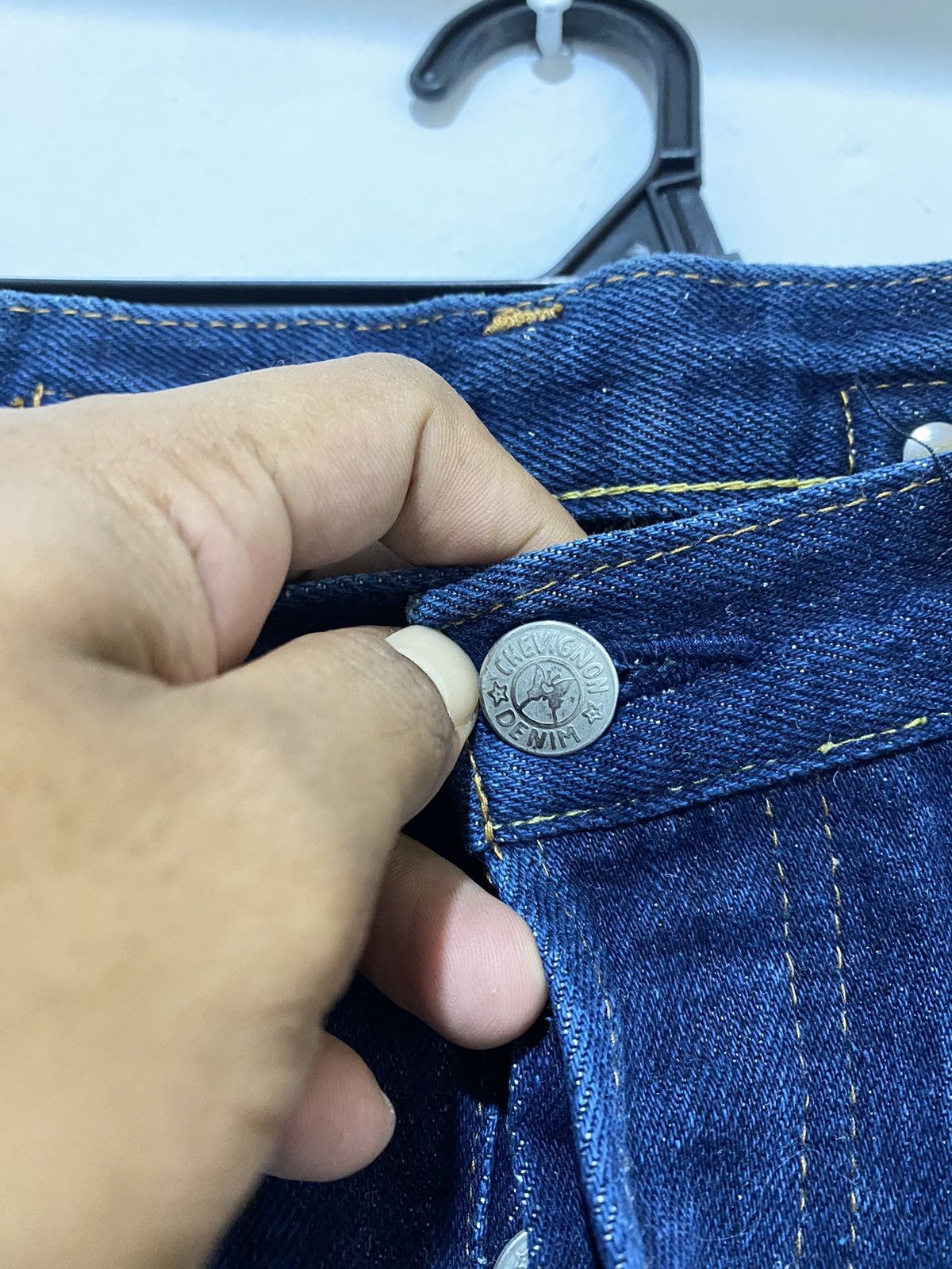 Chevignon × Japanese Brand × Vintage Vintage Chevignon Denim Selvedge Redline Size US 29 - 6 Thumbnail