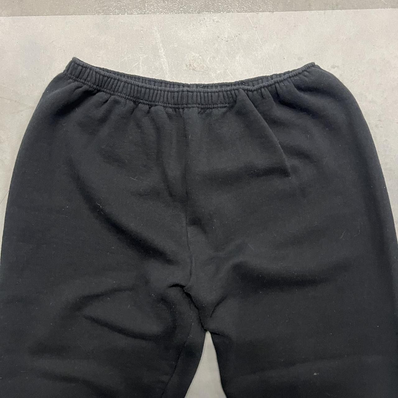 Vintage Vintage Y2K/2000s Baggy Fit Black Essential Sweatpants! Size US 34 / EU 50 - 4 Thumbnail