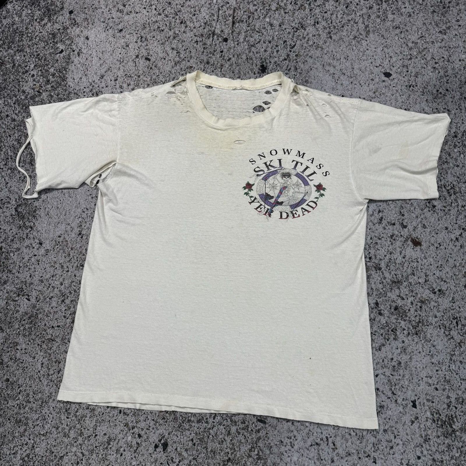 Band Tees Thrashed Faded Distressed Grateful Dead Shirt ERD Grunge Size US XL / EU 56 / 4 - 9 Thumbnail
