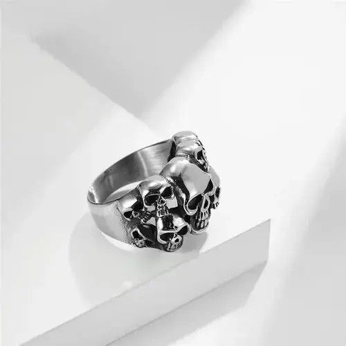 Other Domineering Punk Titanium Steel Ring Size ONE SIZE - 4 Thumbnail