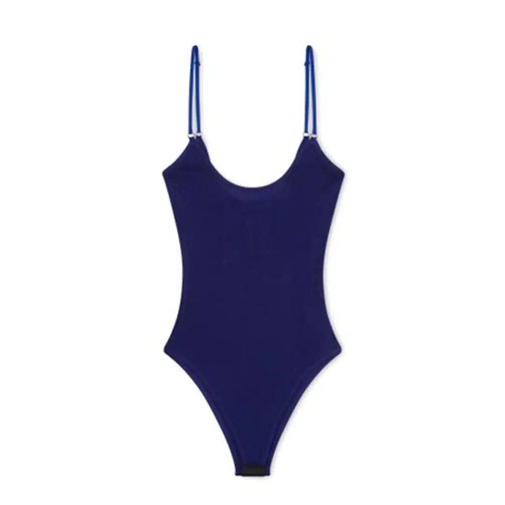 Tom Ford o1loc1c1024 BOK039 Ribbed Bodysuit in Blue Size M / US 6-8 / IT 42-44 - 1 Preview