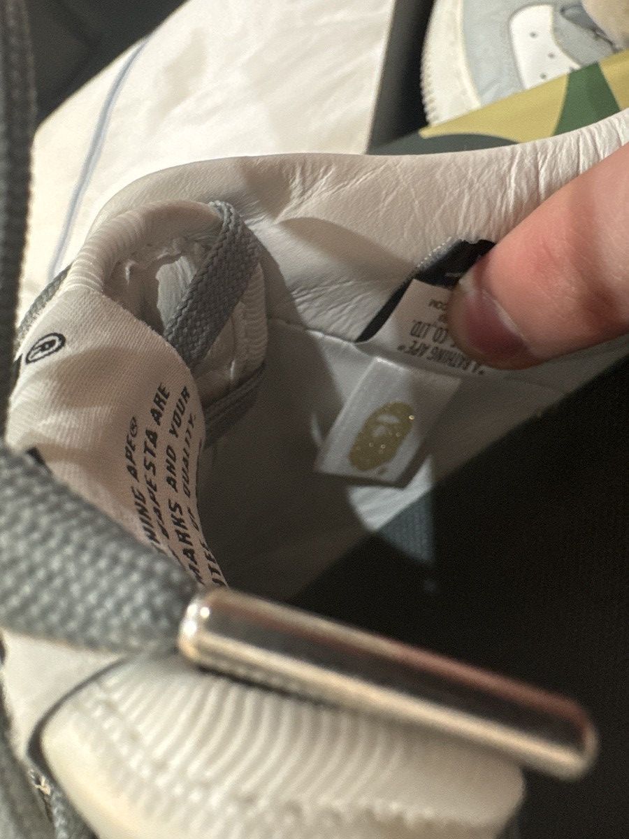 Bape A Bathing Ape Bapesta #4 M1 grey/white mens size 11 Size US 11 / EU 44 - 11 Thumbnail