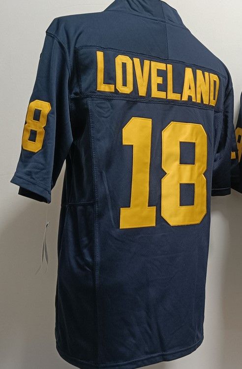 Other Men’s Wolverines 18 Colston Loveland Navy Jordan Jersey Size US L / EU 52-54 / 3 - 1 Thumbnail