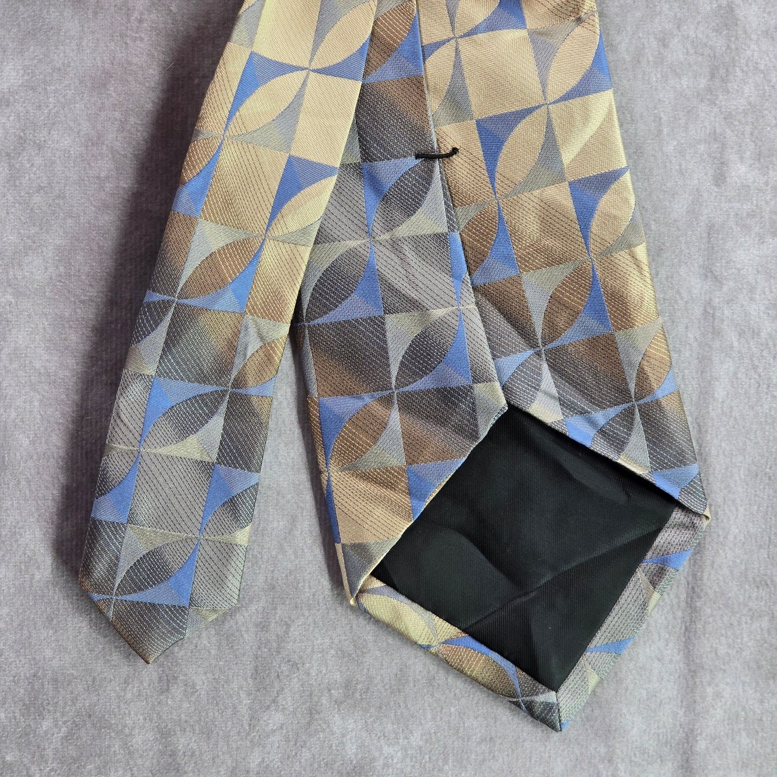 Arrow Arrow Gray Blue Gold Geometric 100% Silk Men's Neck Tie NWOT Size 30 - 6 Thumbnail