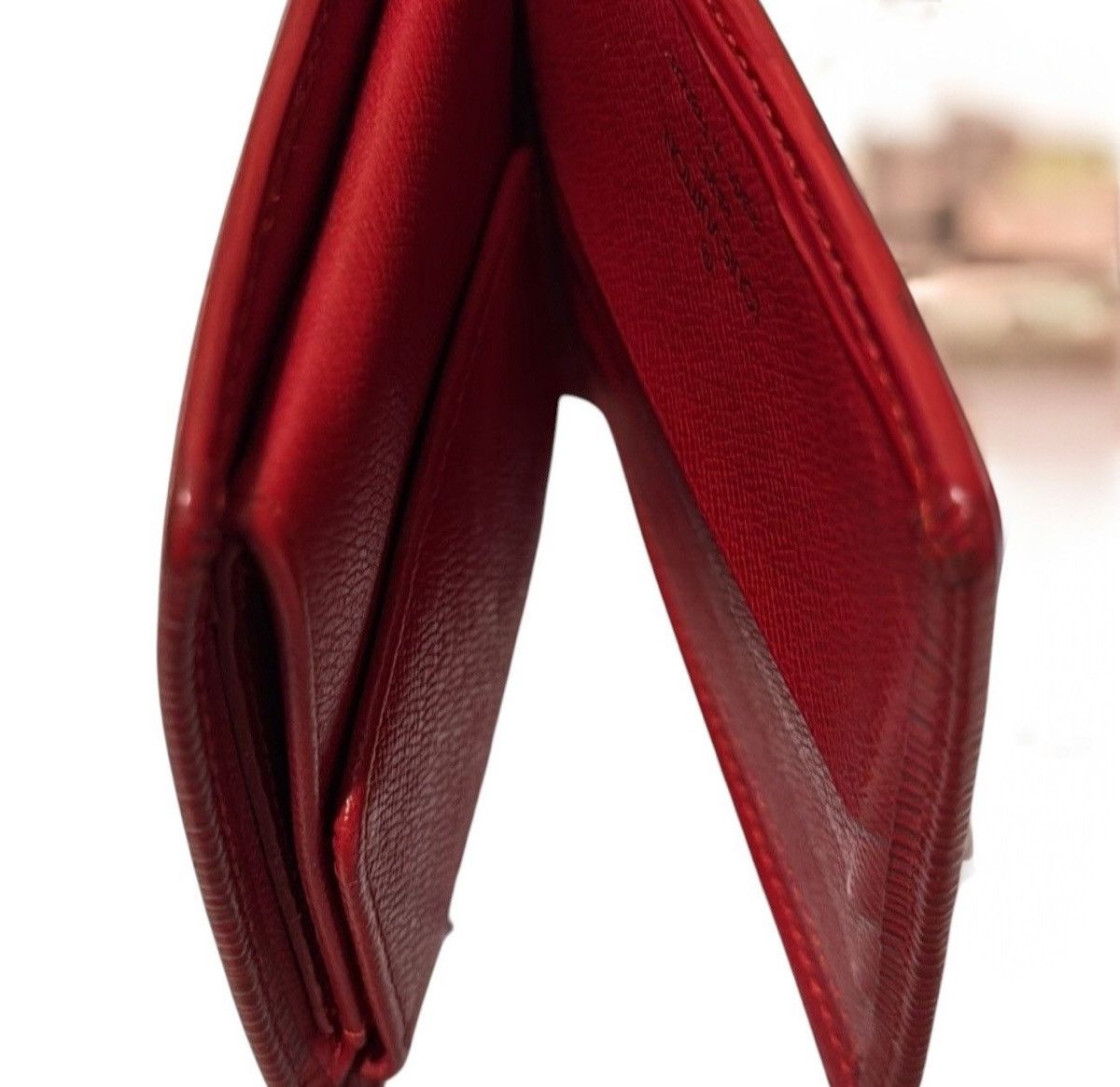 Louis Vuitton LOUIS VUITTON Epi Leather Wallet Bi-fold Red Malletier Size ONE SIZE - 11 Thumbnail